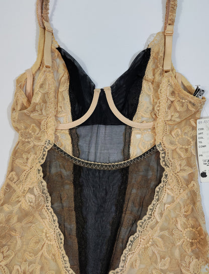 Archive - Gianfranco Ferré Deadstock Lace Bodysuit (NUDE)