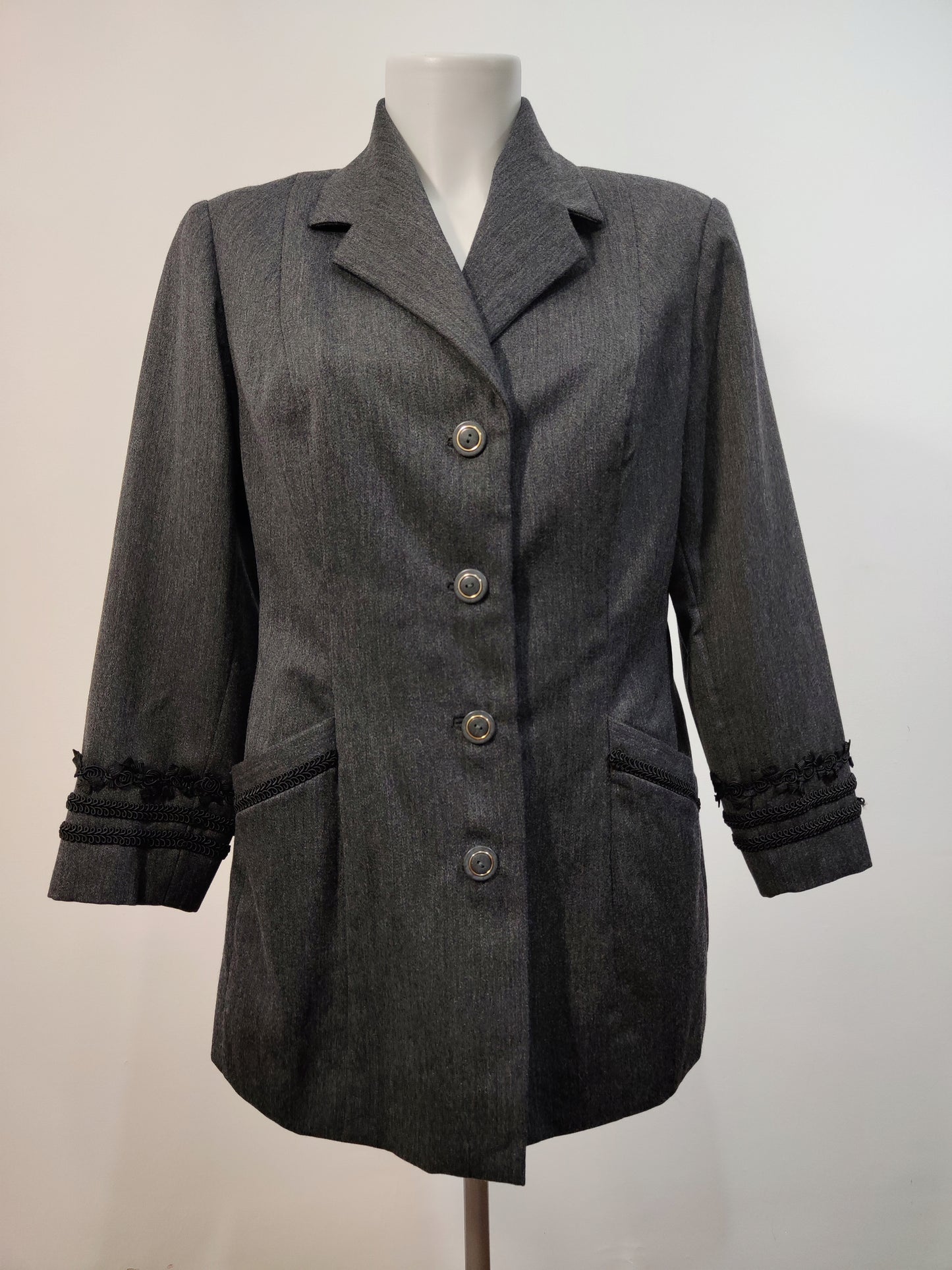 '80s Tailored Trimmed Blazer
