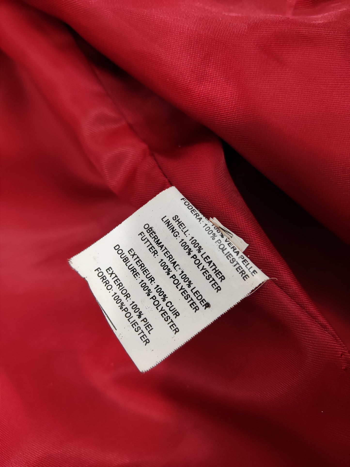 '90s Red Leather Jacket