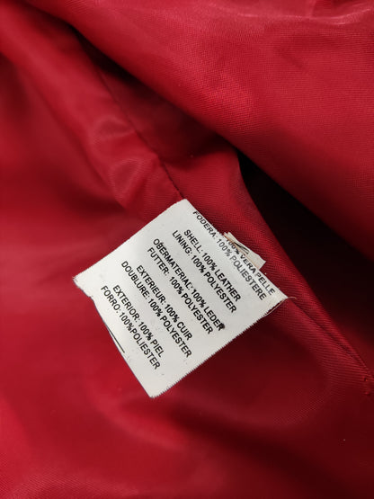 '90s Red Leather Jacket
