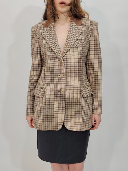 '80s Pure Wool Blush Blazer