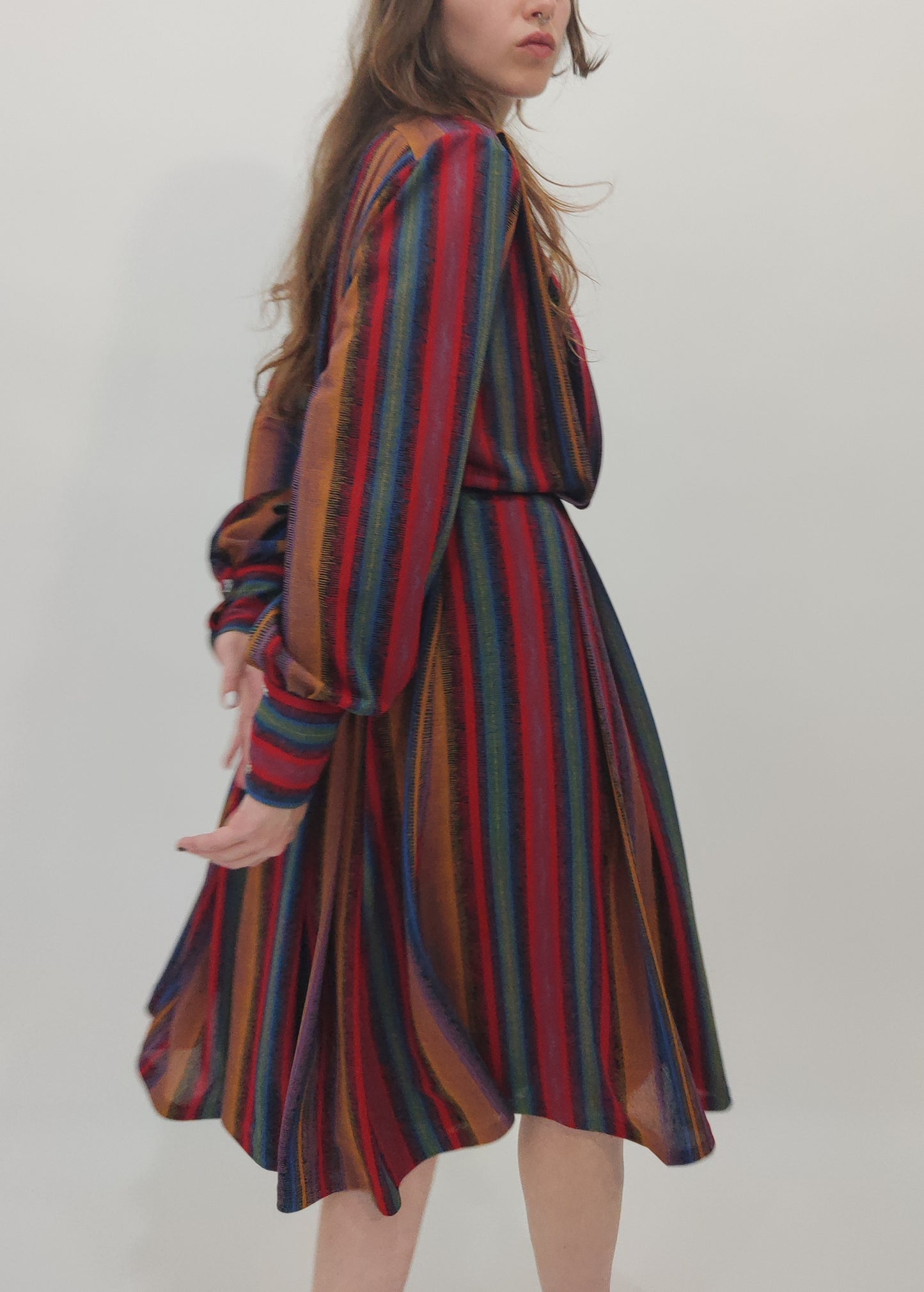 Early '80s Multicolor Dress - L