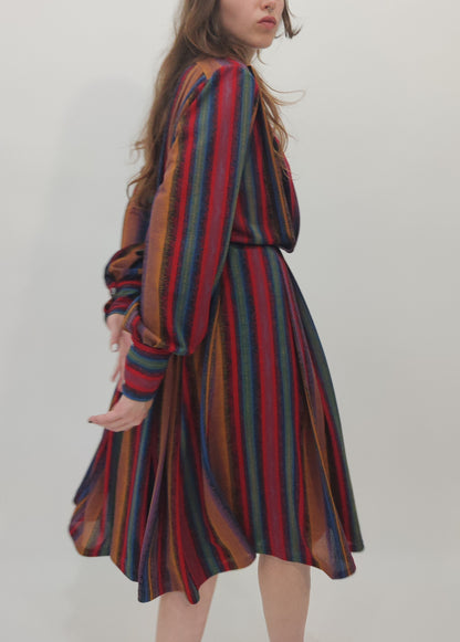 Early '80s Multicolor Dress - L