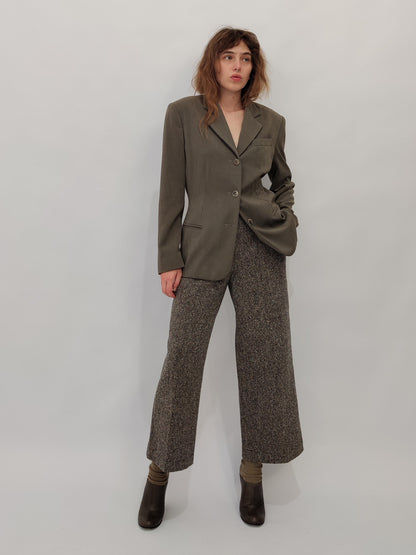 Les Copains Wide Leg Cropped Pants - Deadstock