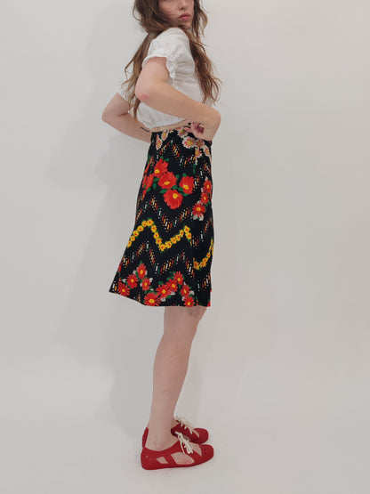 '70s Vintage A-Line Skirt