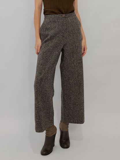 Les Copains Wide Leg Cropped Pants - Deadstock