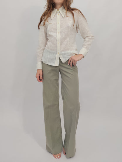 '70s Floral Jacquard Shirt