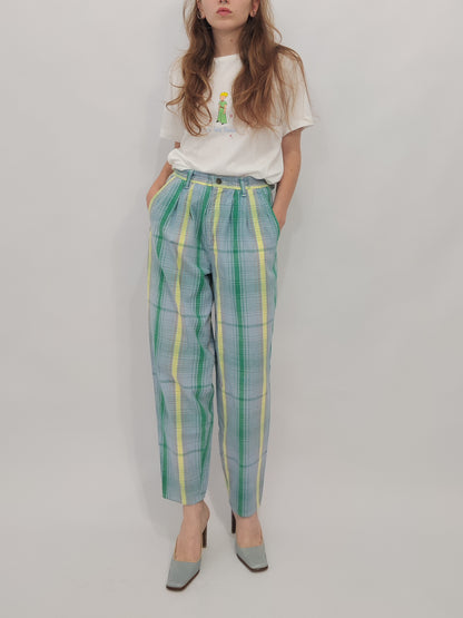 Vintage Checkered Trousers