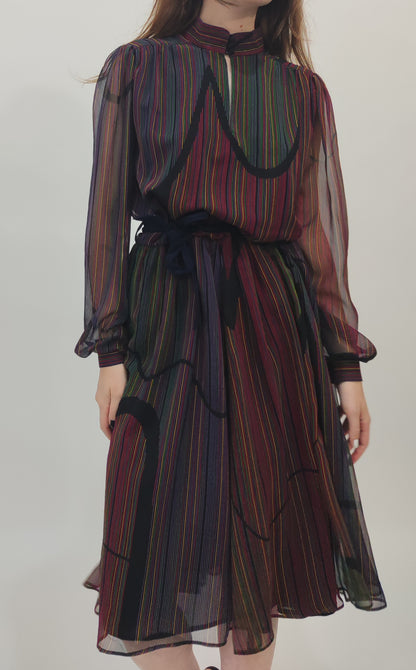 Sora Late '70s Vintage Dress - M/L