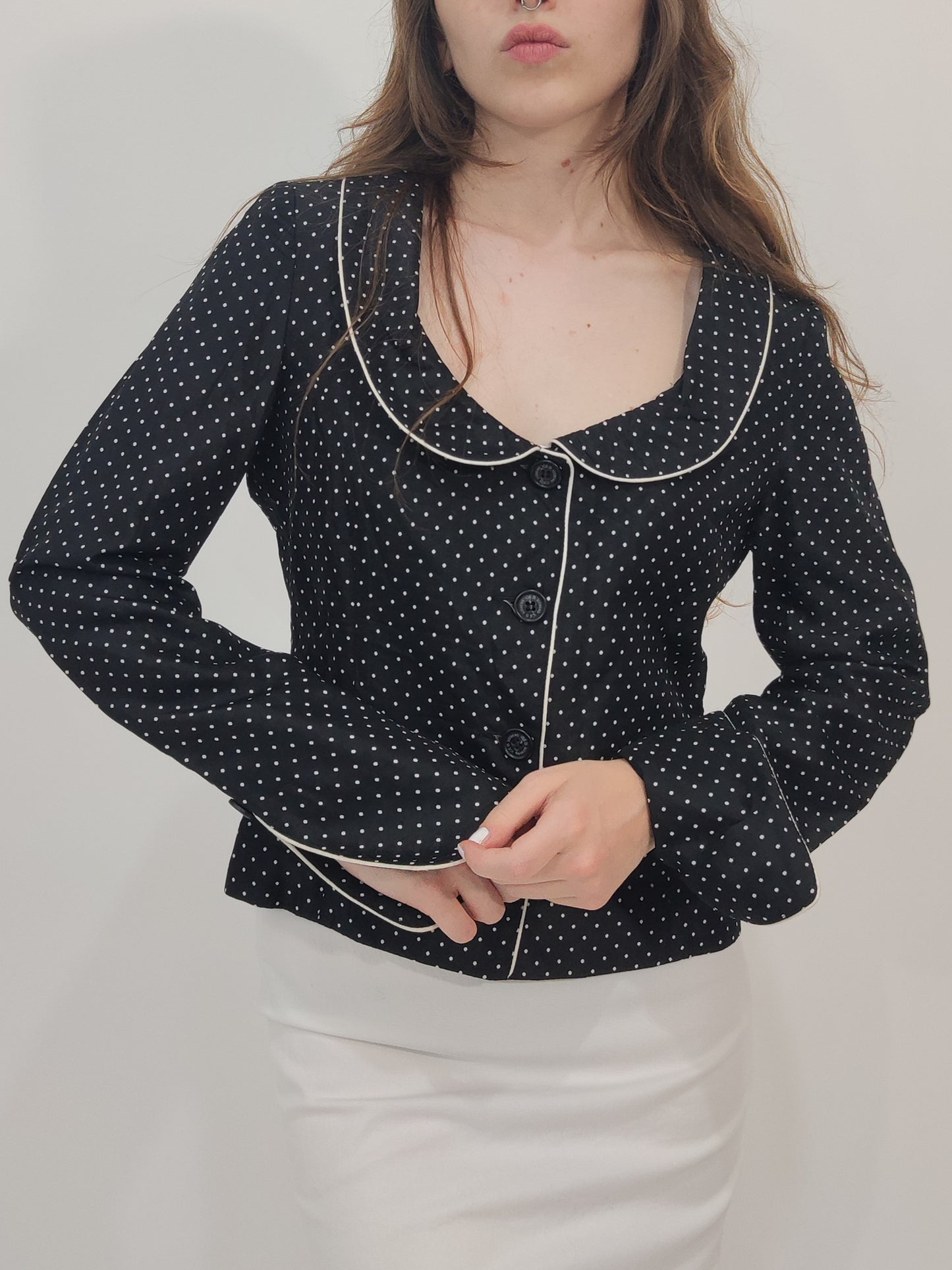 ICE B By Iceberg Polka Dot Blazer
