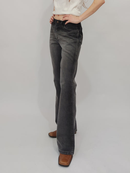 Wrangler Iced Black Flare Jeans - Deadstock