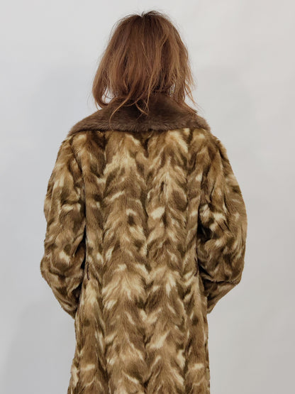 Vintage Eco-Fur Coat