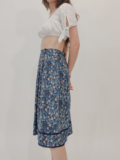 '70s Floral Vintage Skirt