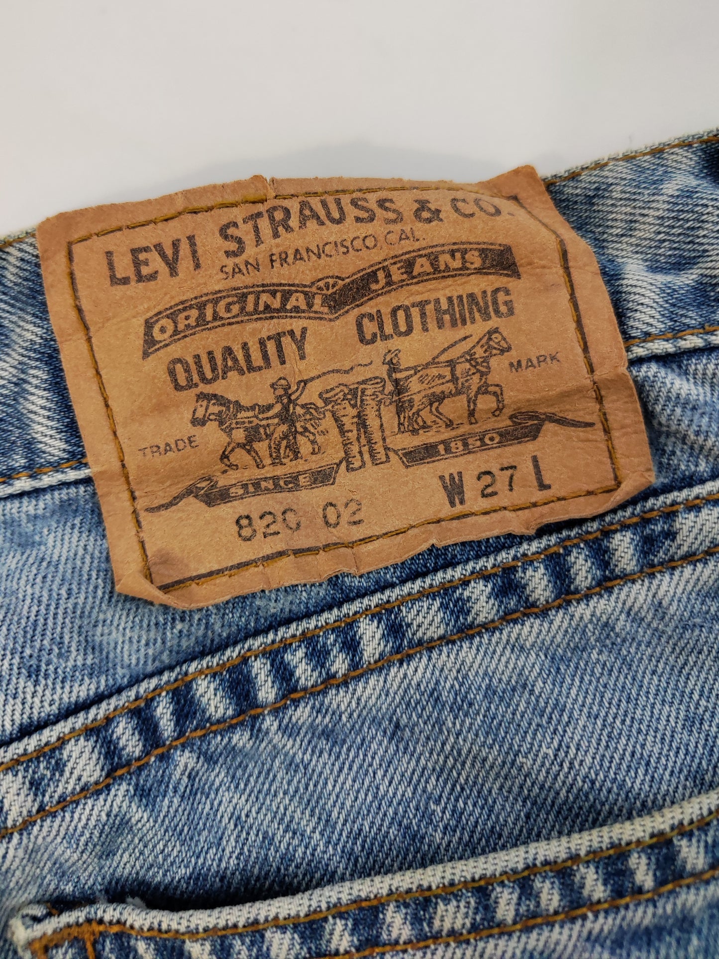Levi's Orange Tab Denim Skirt