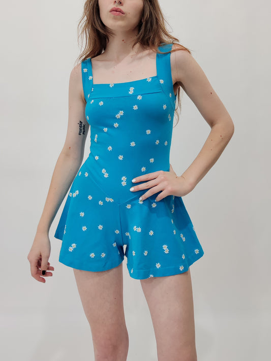 Vintage Edelweiss Print Jumpsuit - Petite