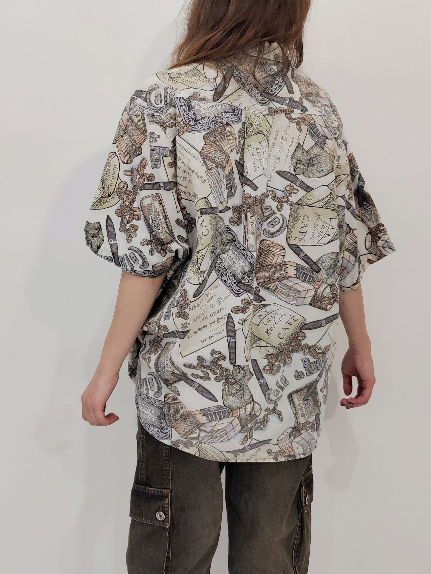'80s Vintage Oversized Cotton Shirt