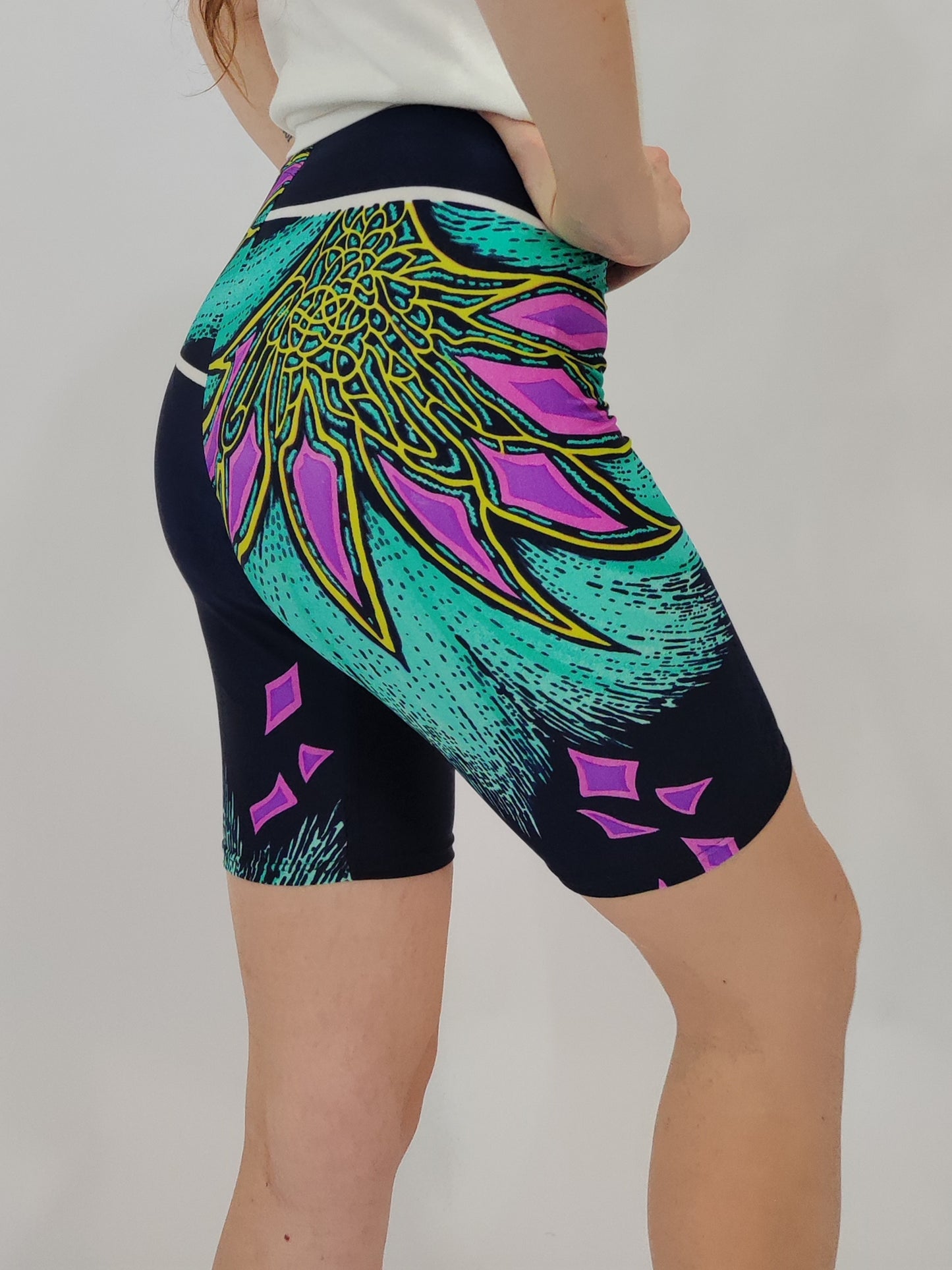 Vintage Biker Shorts - Pop Navy