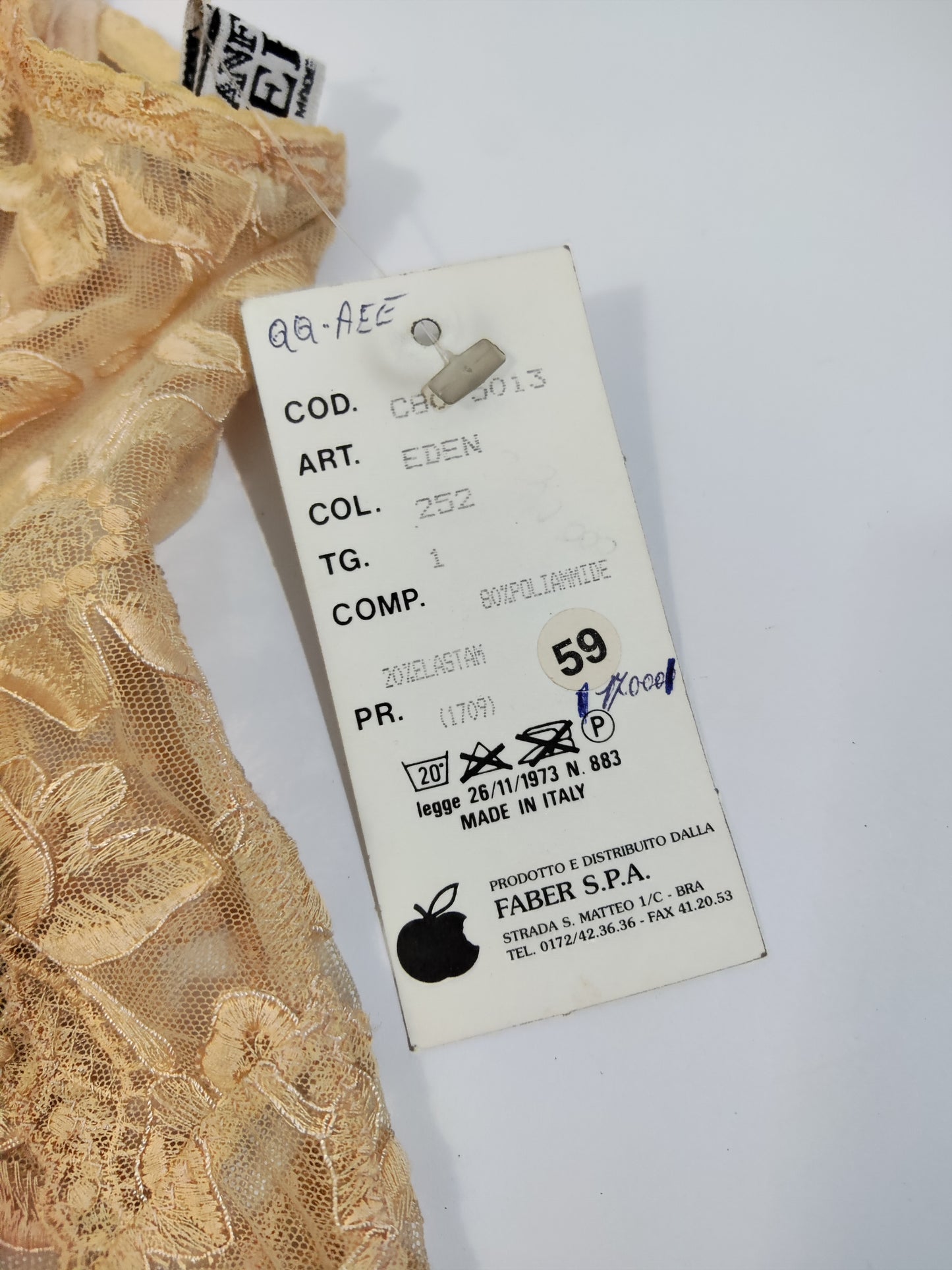 Archive - Gianfranco Ferré Deadstock Lace Bodysuit (NUDE)