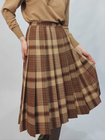 ‘70s Wool Pleated Skirt