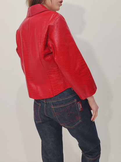 '90s Lightweight Leather Jacket