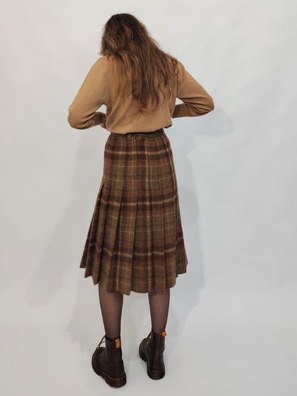 ‘70s Wool Pleated Skirt