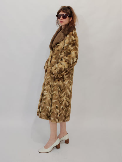 Vintage Eco-Fur Coat