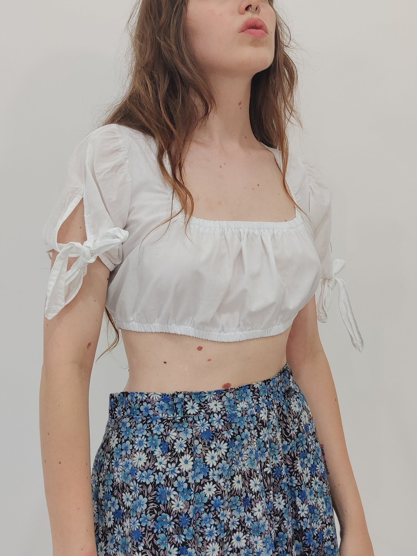 '90s Vintage Milkmaid Top
