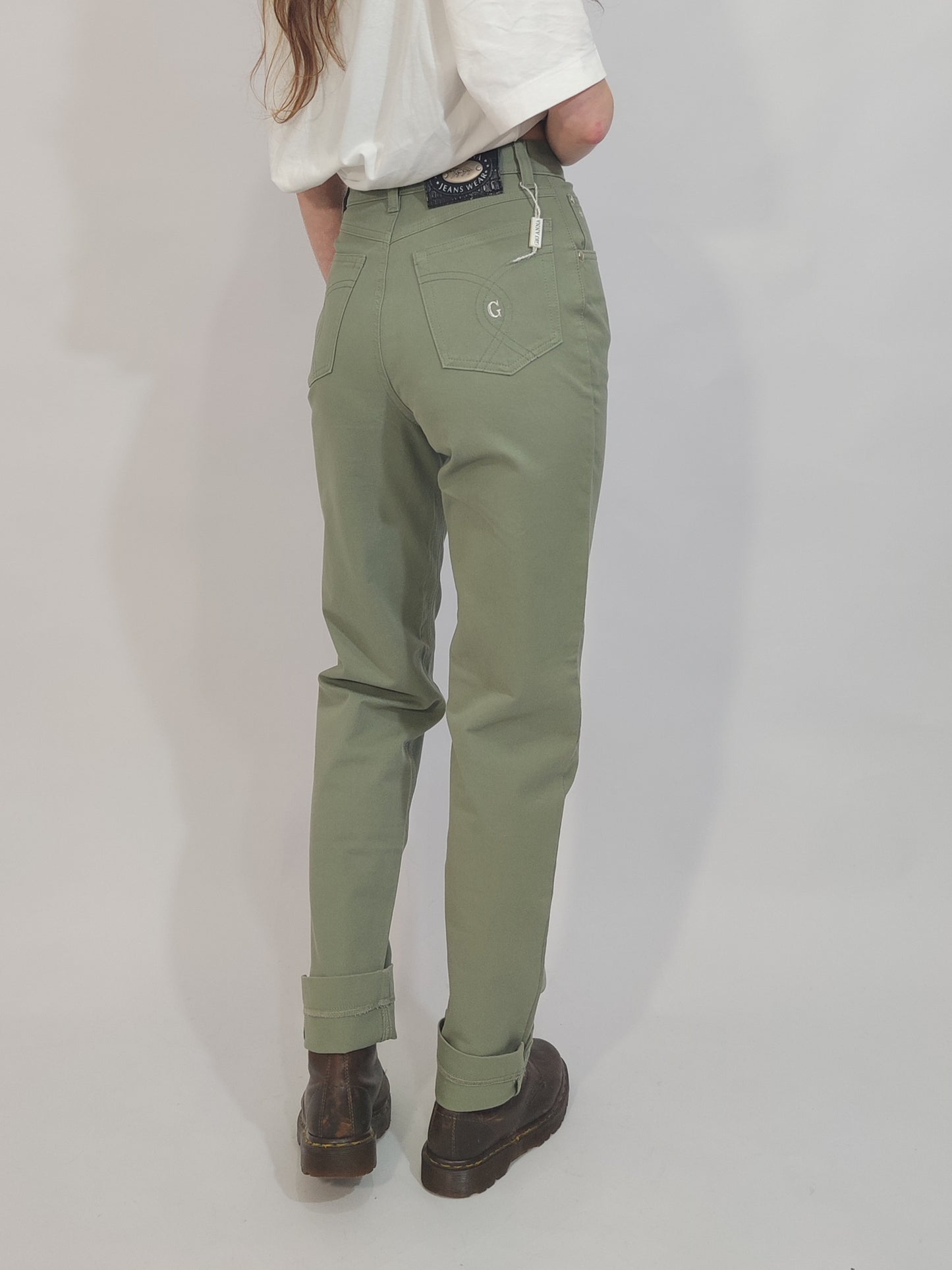 Sage Green Made in Italy Deadstock Jeans