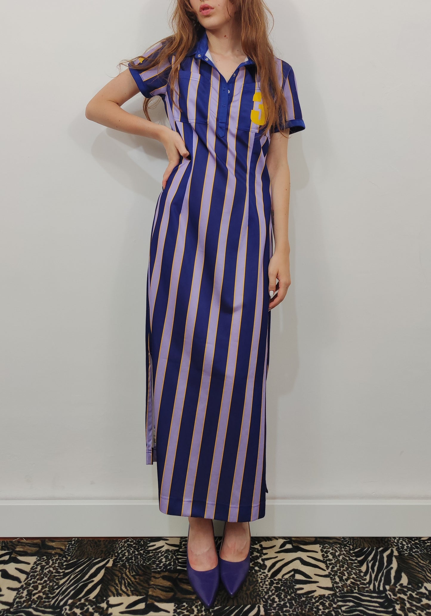 Vintage Adidas Striped Dress
