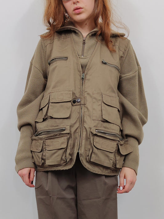 Vintage Khaki Utility Vest