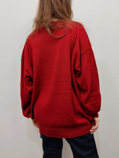 Floral Embroidered Wool Jumper