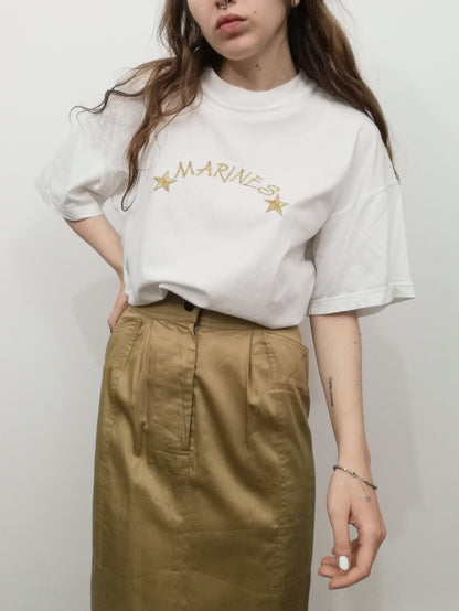 100% Cotton '80s Marines T-Shirt - Size M