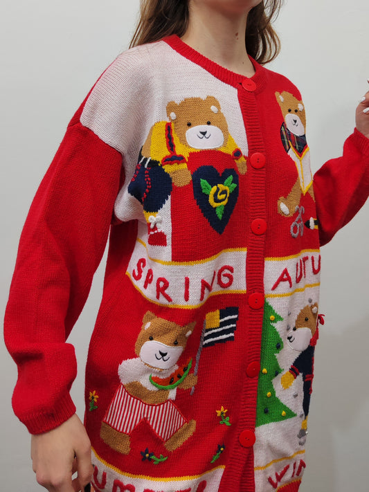 Vintage Funny Cardigan
