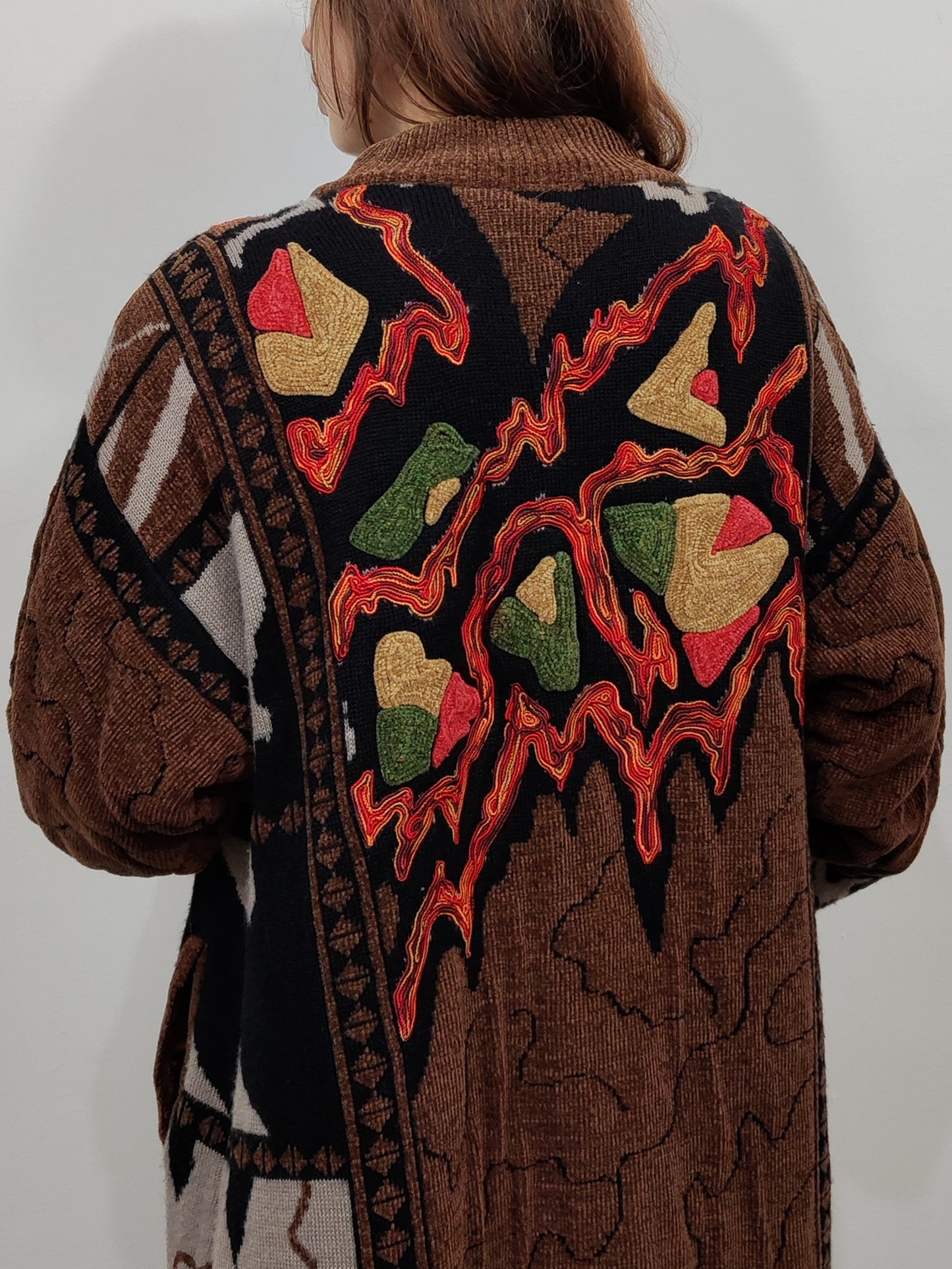 '80s Vintage Embroidered Coat