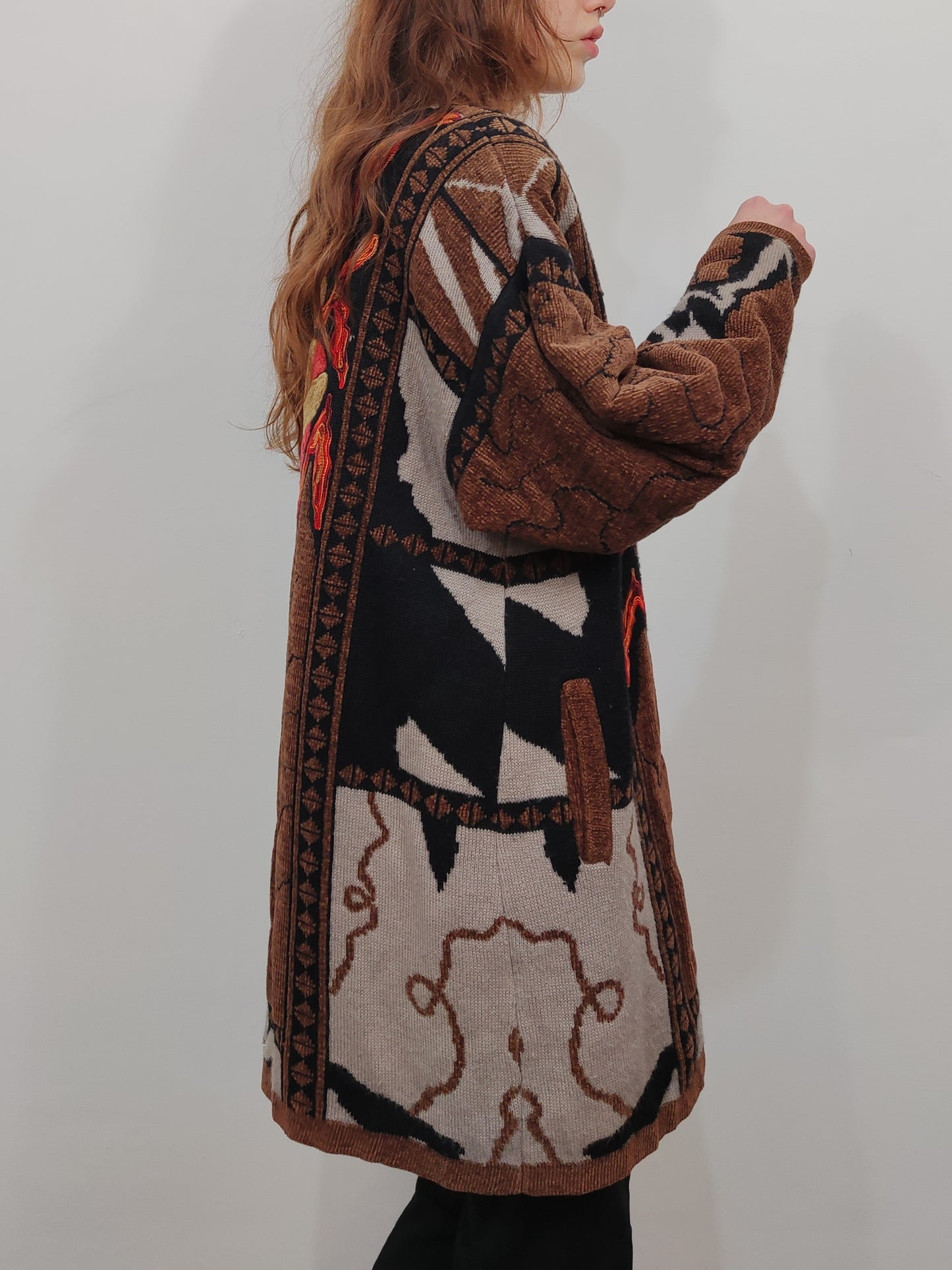 '80s Vintage Embroidered Coat