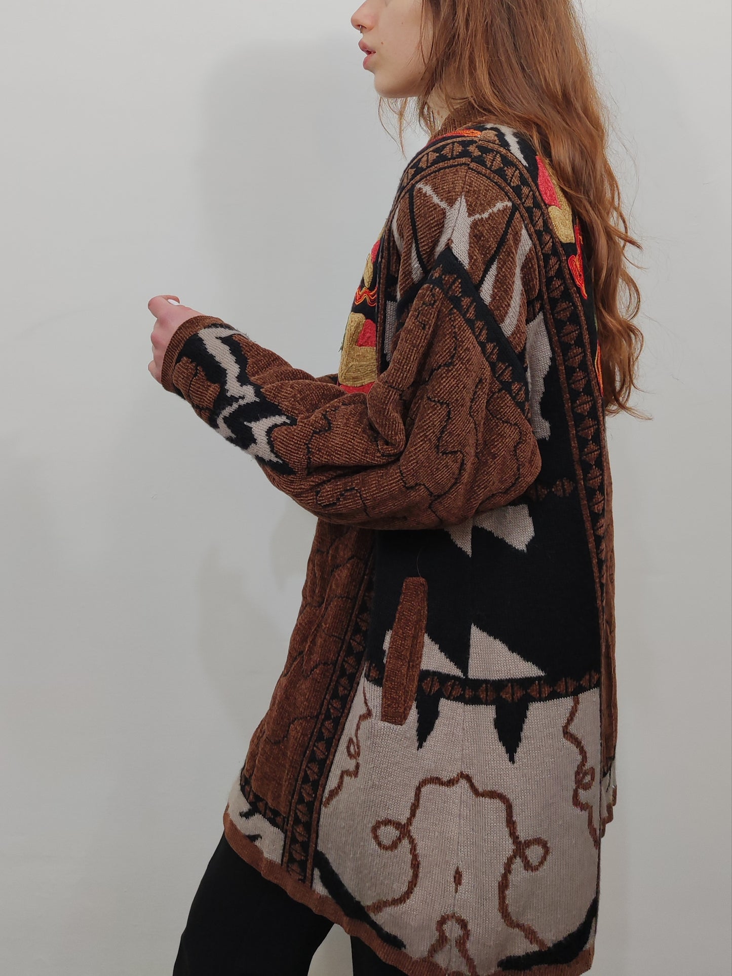'80s Vintage Embroidered Coat