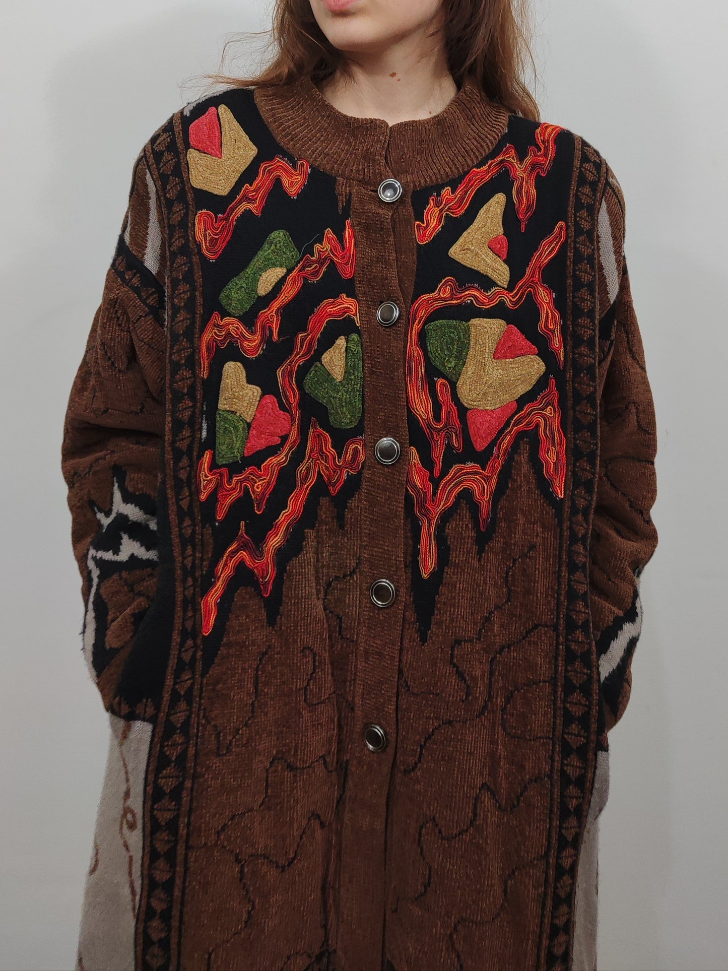 '80s Vintage Embroidered Coat