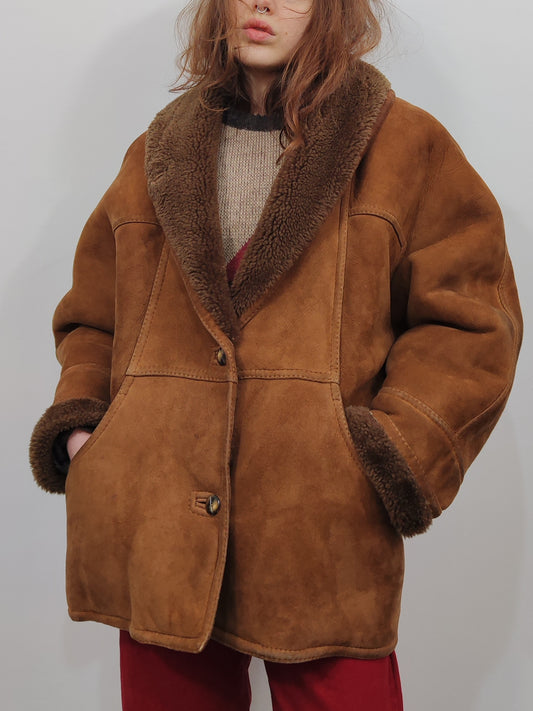 '80s Shearling Sheepskin Coat