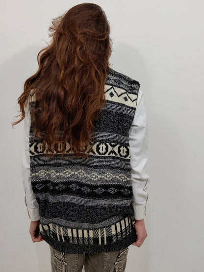 Vintage Black&White Vest