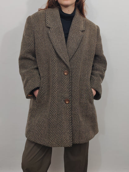 Vintage 100% Virgin Wool Coat