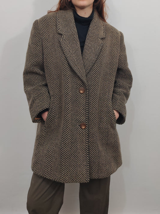 Vintage 100% Virgin Wool Coat