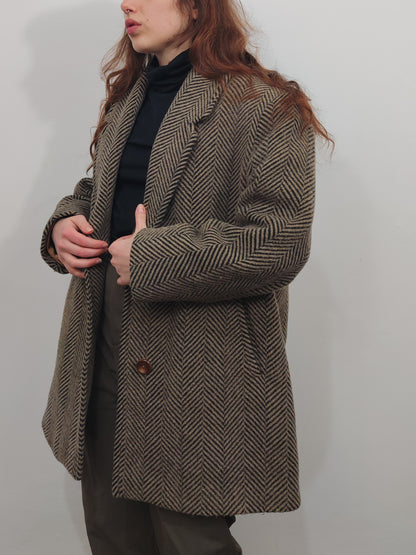 Vintage 100% Virgin Wool Coat