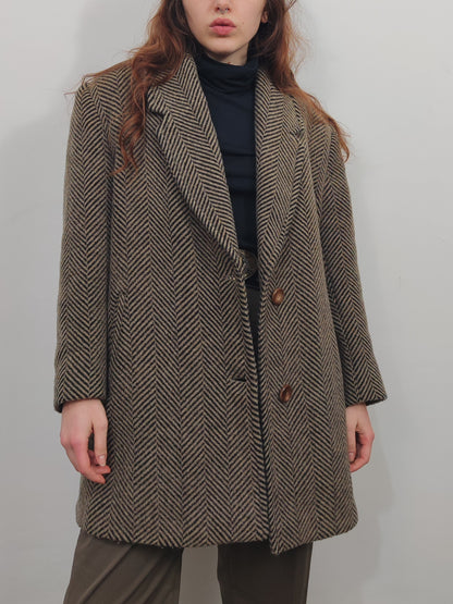 Vintage 100% Virgin Wool Coat