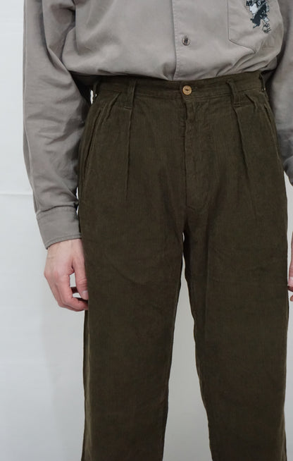 Boneville C.P. Company Green Corduroy Vintage Pants