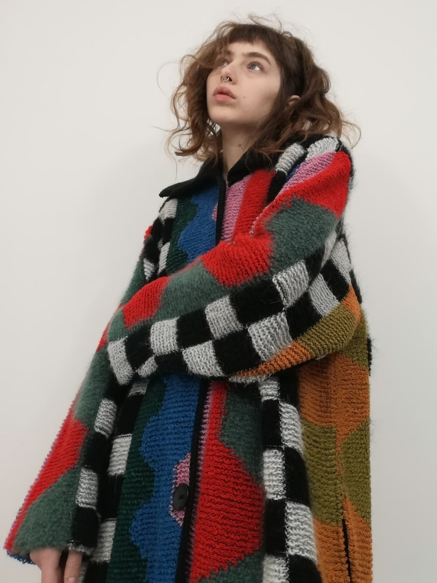 Vintage Crazy Wool Maxi Cardi