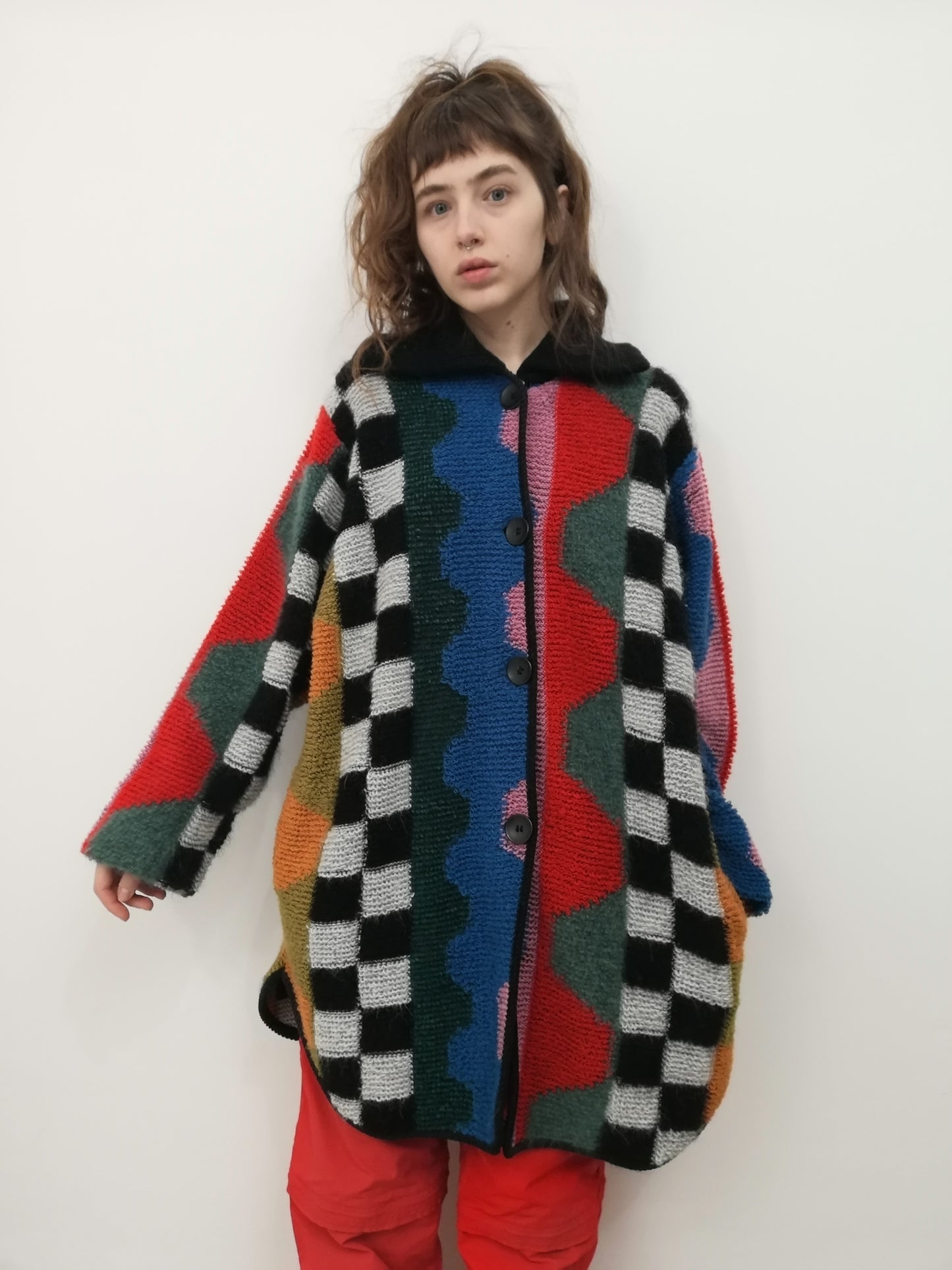 Vintage Crazy Wool Maxi Cardi